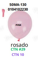 [50MA-130] Globos Pastel 50 piezas/bolsa 9"