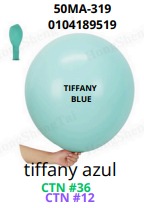 [50MA-319] Globos Pastel 50 piezas/bolsa 18"