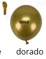 [50ML-252] Globos Metalicos 50 piezas/bolsa 12" DORADO