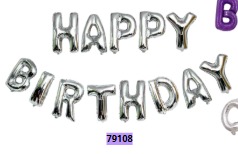 [79108] Globos Letras HAPPY BIRTHDAY 16 pulgadas