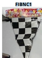 [FIBNC1] Banners de cumpleaños 1 pieza 20x28.5cm