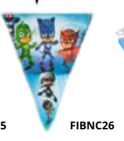 [FIBNC26] Banners de cumpleaños 1 pieza 20x28.5cm