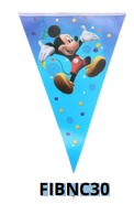 [FIBNC30] Banners de cumpleaños 1 pieza 20x28.5cm MICKEY