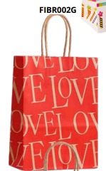 [FIBR002G] BOLSAS DE REGALO KRAFT MEDIANAS 20 PIEZAS/BOLSA 27x21x11cm