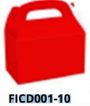 [FICD001-10] CAJITA DULCES 12 PCS/BOLSA 17.3x9.91cm ROJA