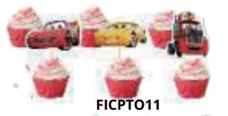 [FICPTO11] Cupcake Topper 12 piezas