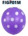 [FIGP01M] Globos DE LUNARES 50 piezas/bolsa 12"