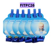 [FITPC26] Trompetitas para cumpleaños 6 Piezas 7x12cm