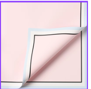 [MU-1335RO] Papel coreano con borde 57X57CM 20 PLIEGOS ROSA NUDE