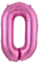 [MU-1187-R0] Globos Rosado Números de 16 pulgadas