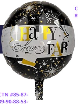 [S-0163] Globos Año Nuevo 18 Pulgadas