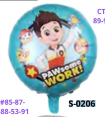 [S-0206] Globos Caricaturas 18 Pulgadas