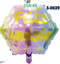 [S-0639] Globos de 18 pulgadas Frases