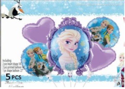 [TZ-K5005] SET GLOBOS 5 PIEZAS