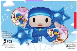 [TZ-K5155] SET GLOBOS 5 PIEZAS