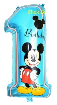 [YX-454] Globo Forma de 1 MICKEY MOUSE 70cm