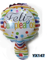 [YX147] Globos de 5 Pulgadas Frase FELIZ CUMPLEAÑOS